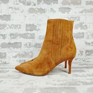 Veronica Beard Tan Ankle Boots
